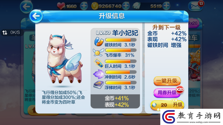 天天酷跑羊小妃妃最佳搭配方案