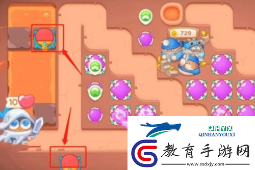 保衛(wèi)蘿卜4餓龍傳說第46關(guān)怎么過