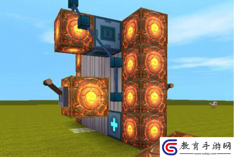 迷你世界電動(dòng)門怎么制作