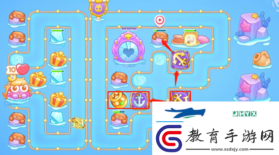 保衛(wèi)蘿卜4海的閨女第44關(guān)怎么過(guò)
