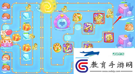 保衛(wèi)蘿卜4海的閨女第44關(guān)怎么過(guò)